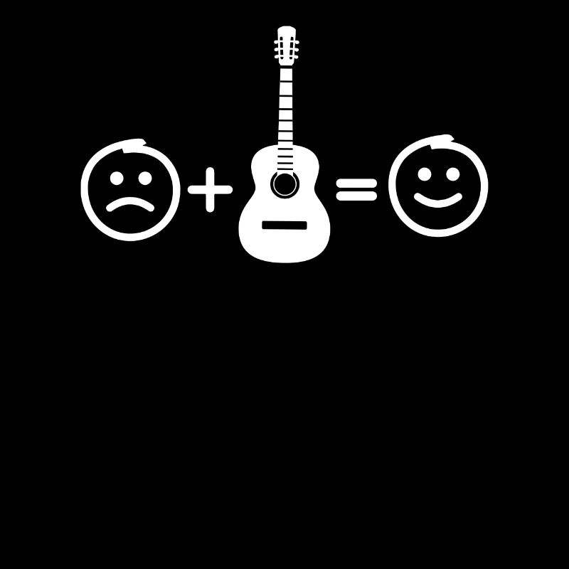 The guitar makes me happy