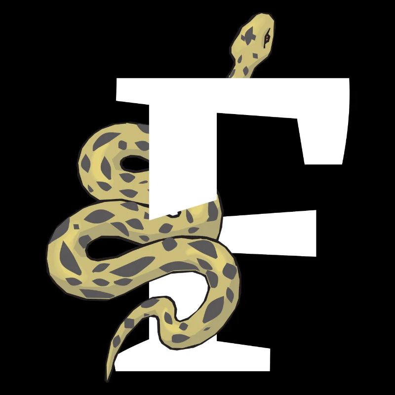 Letter f snake