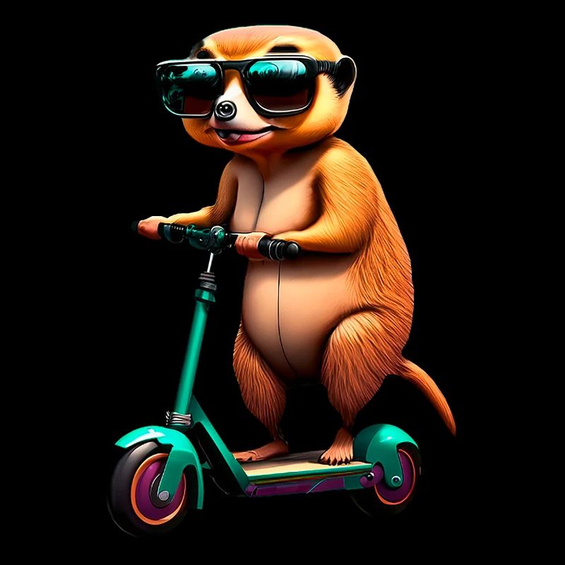 Escooting Erdmännchen Escooter Elektroroller