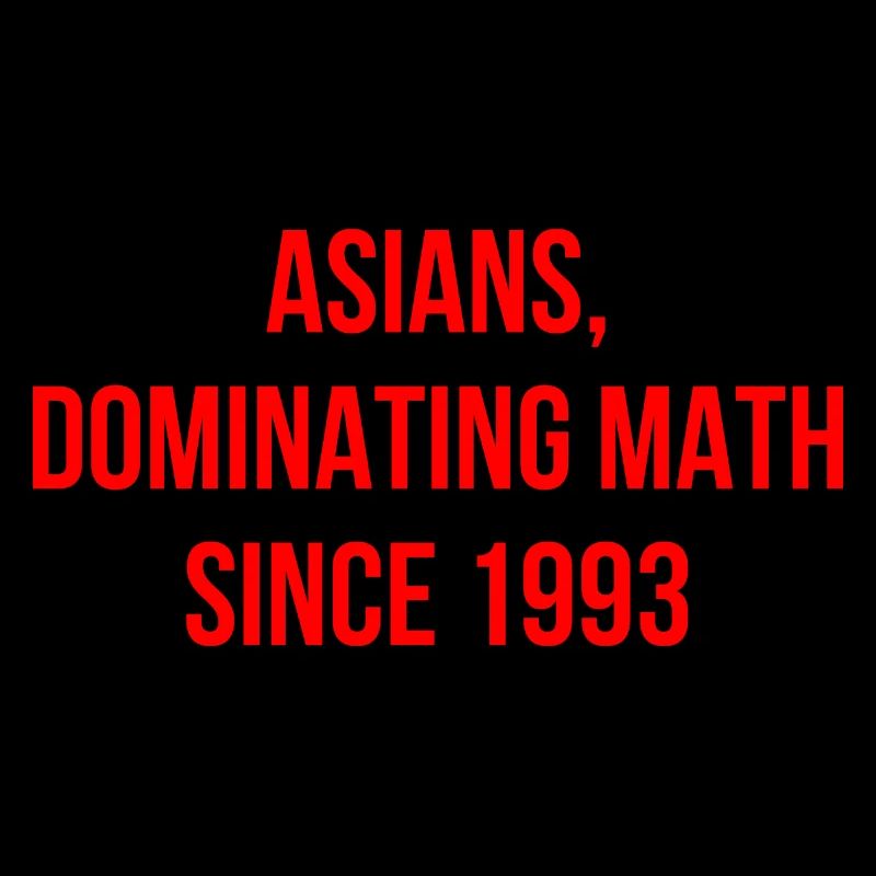 Asiaten Mathe Spruch Englisch
