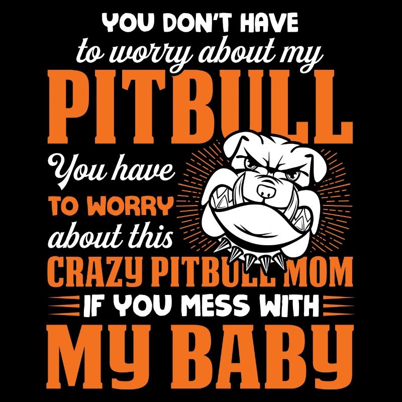 Verrückte Pitbull-Mutter