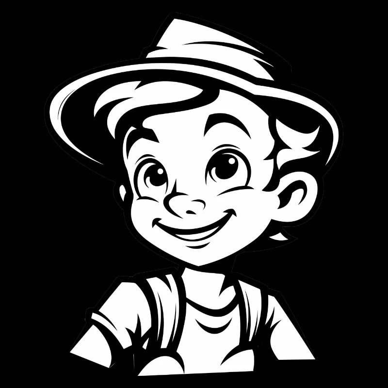 der Cartoon Junge