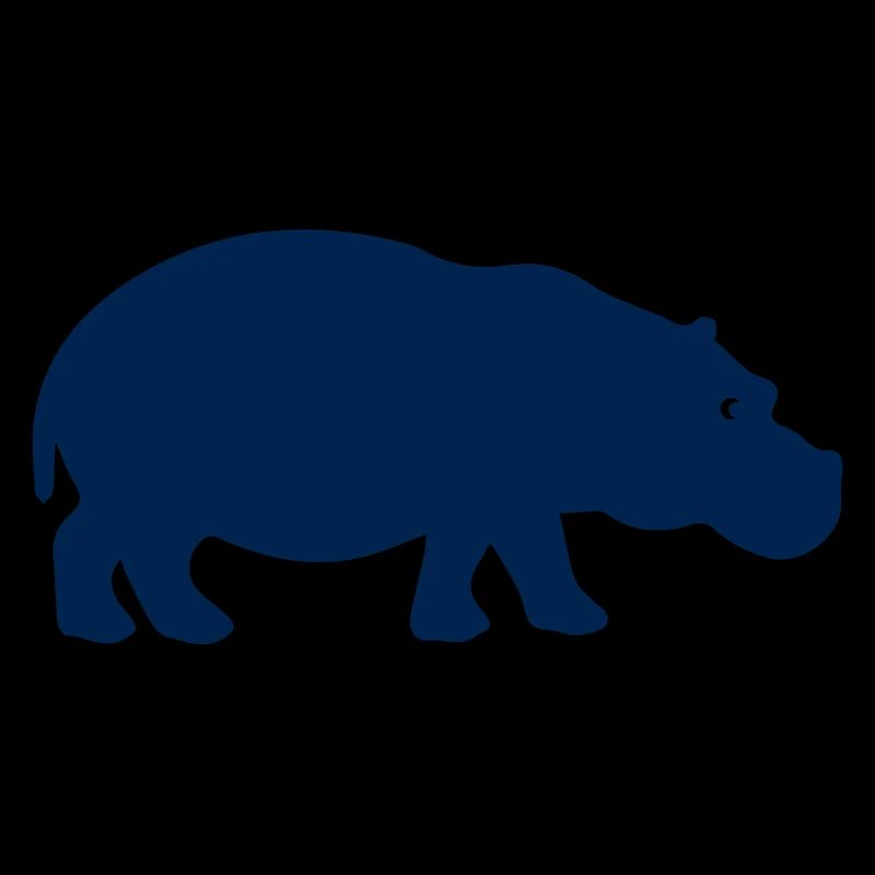 Silhouette d’hippopotame