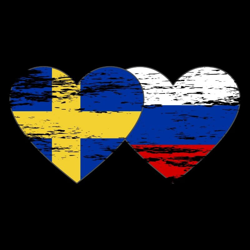 Suède Drapeau russe utilisé