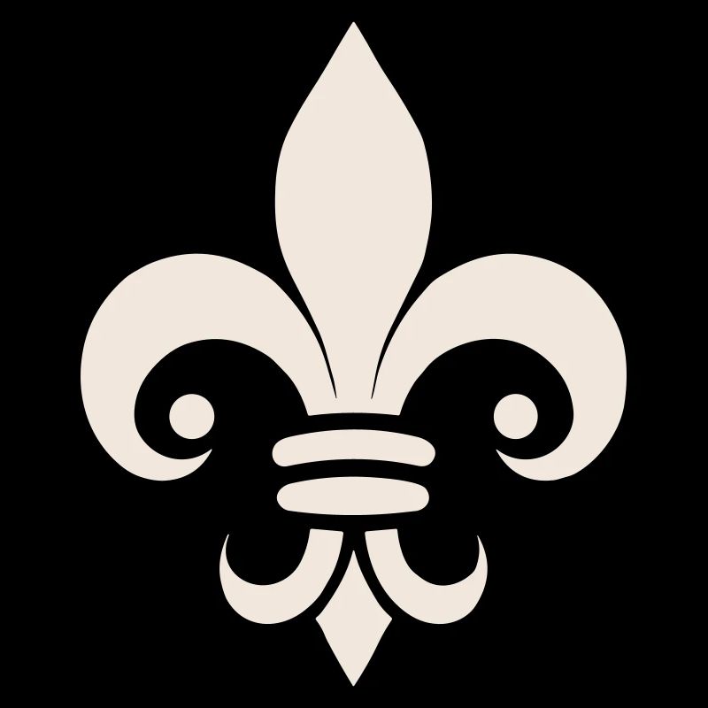 Schlichtes Fleur de lys Design