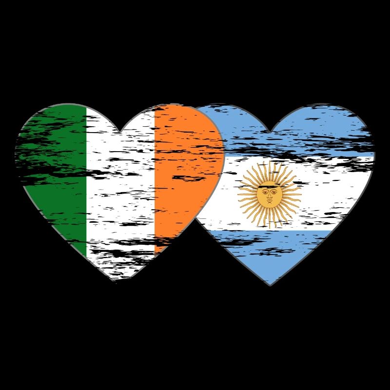 Irlande Argentine Drapeau Utilisé