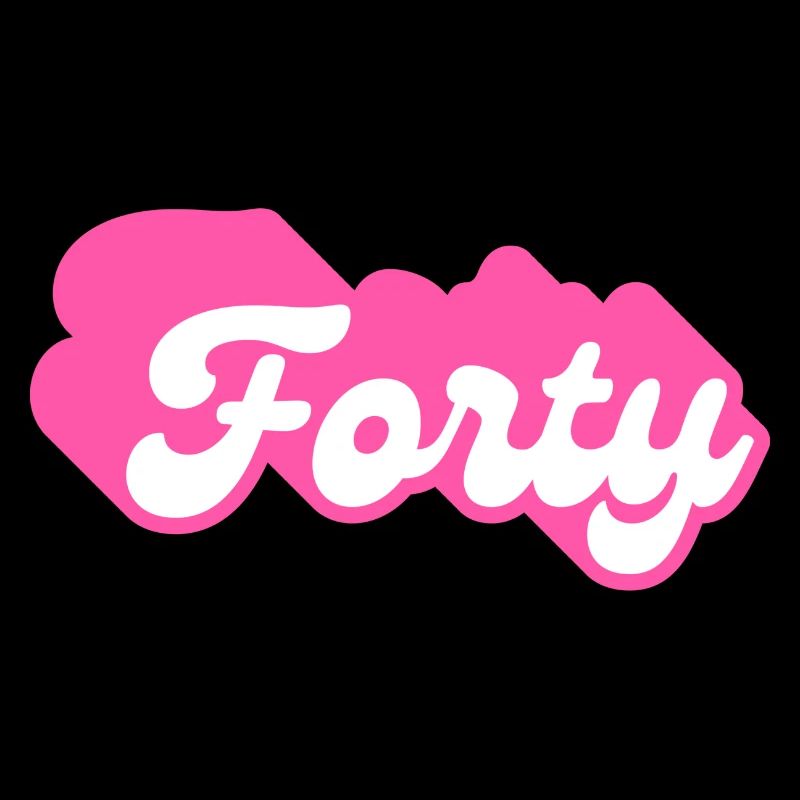 Vierzig Geburtstag - 40. Geburtstag Retro Pink