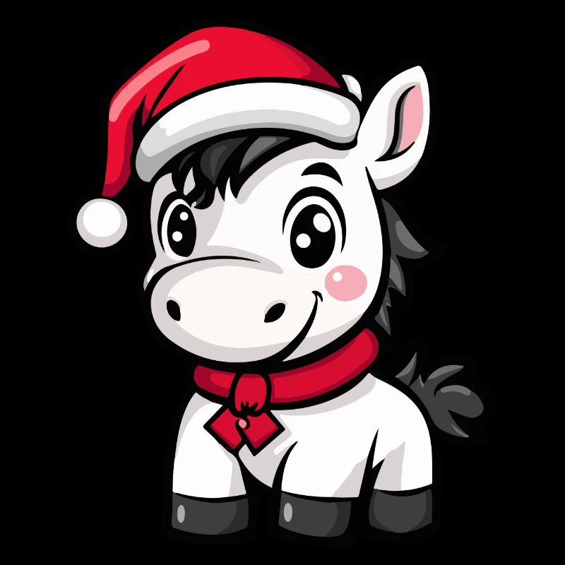 Pferd Weihnachten Niedlich
