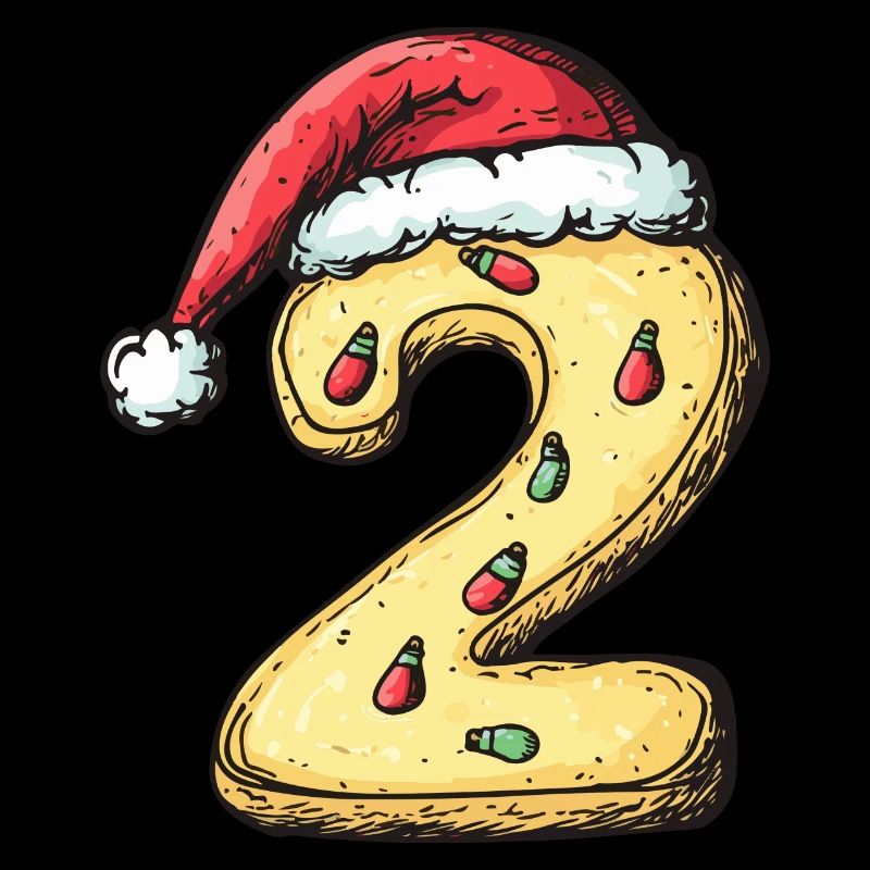 Biscuit de Noël à 2 chiffres