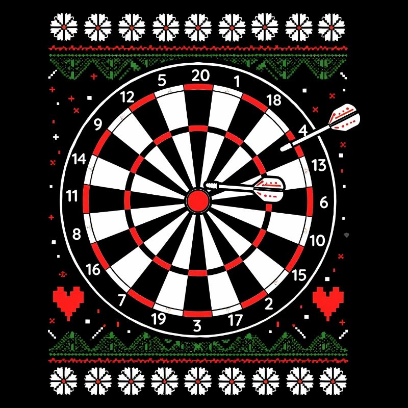 Fléchettes Fléchettes Jeu de fléchettes Noël laid