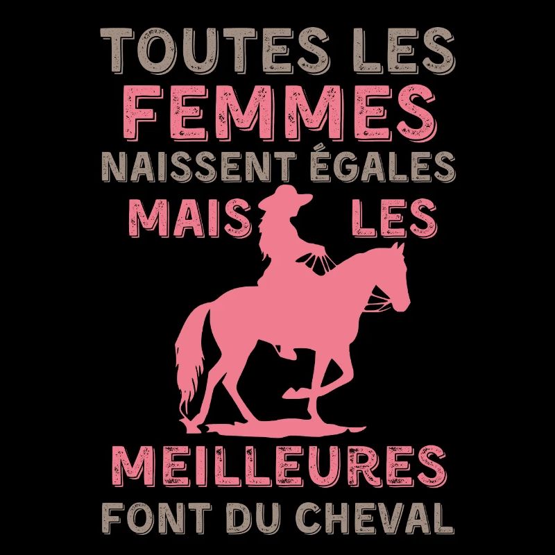 Femme cheval équitation