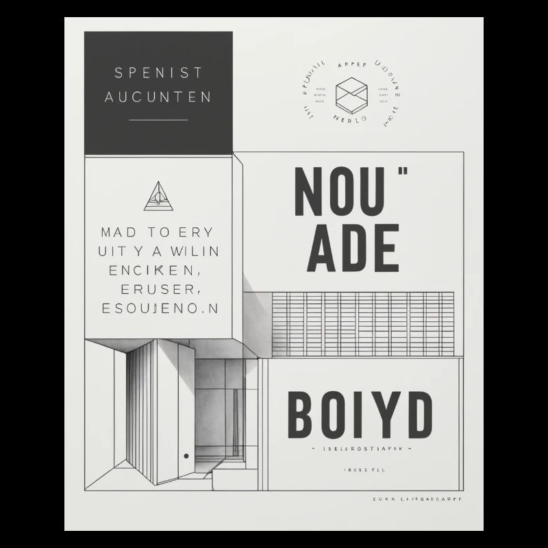 Affiche d’architecture moderne
