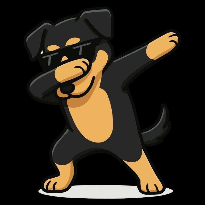 Dog Comic Dabbing