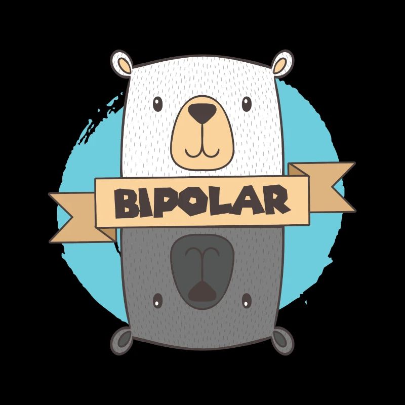 Bipolar T-Shirt - Eisbär Bipolar Geschenkidee