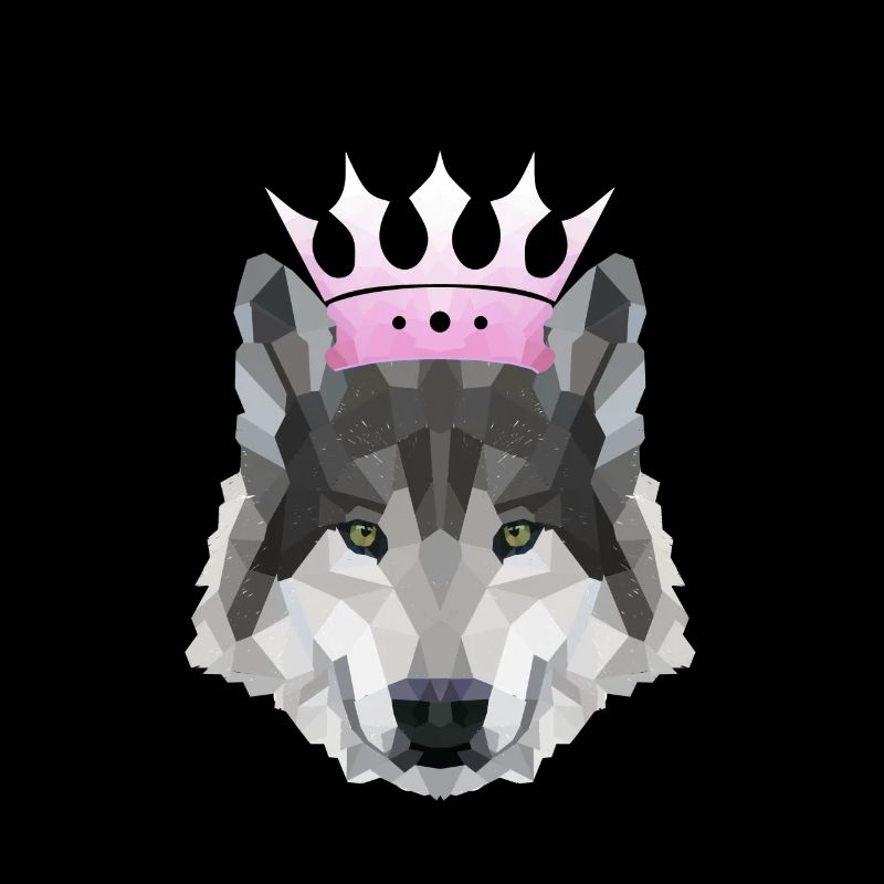 Krone POLYGON WOLF Husky Wölfe Rudel