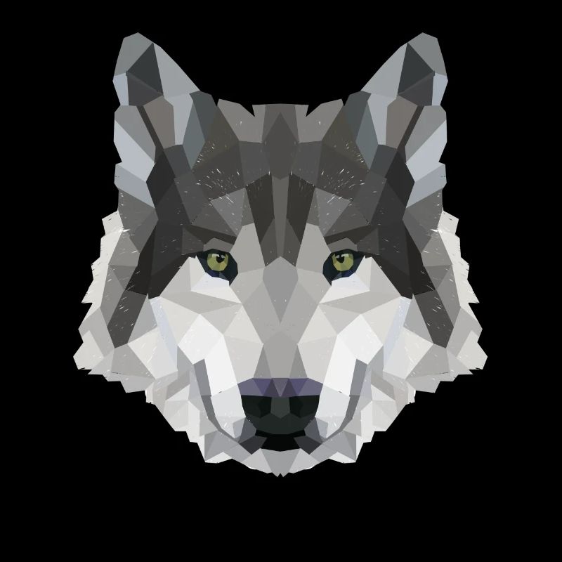 POLYGON WOLF WOLVES HUSKY PACK DOG PACK PACK