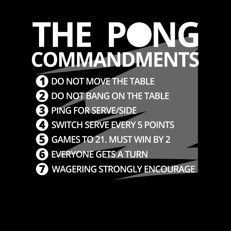Ping Pong Rules Regulations Agreements