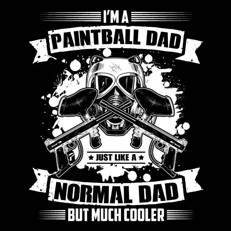 Paintball Vater Shirt Ich bin ein Paintball Papa