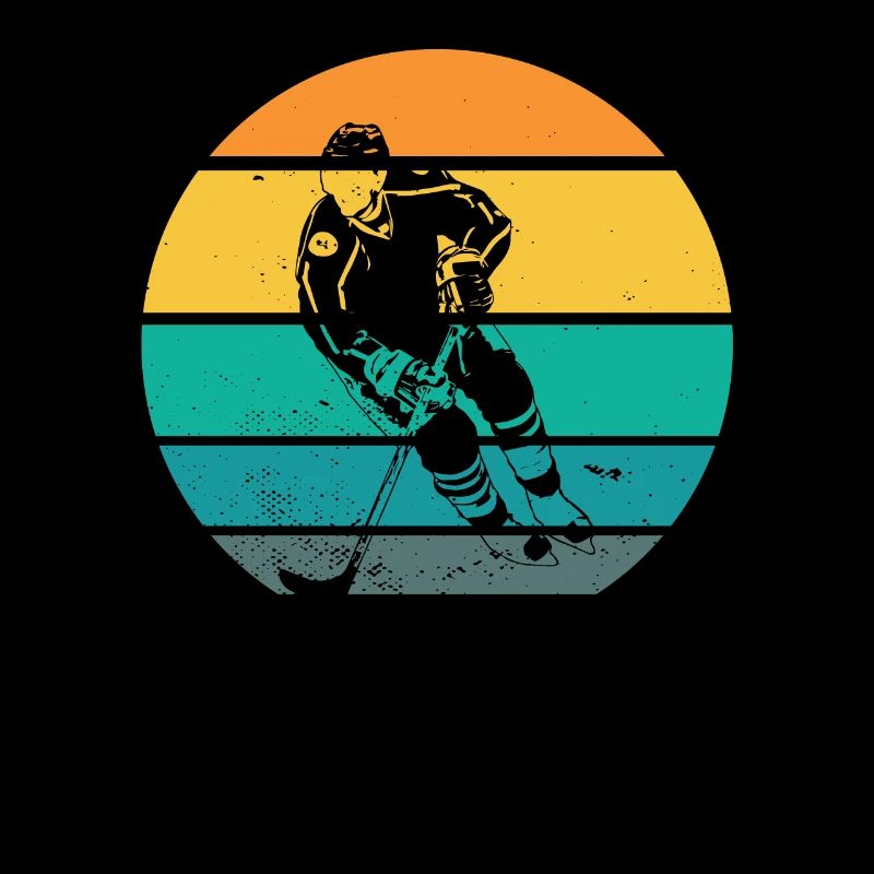Eishockey Eishockeyspieler Geschenkidee Retro