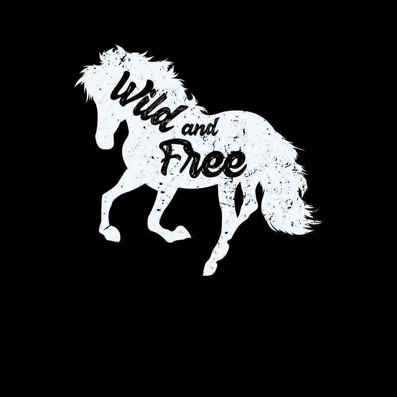 Cheval "sauvage et libre"