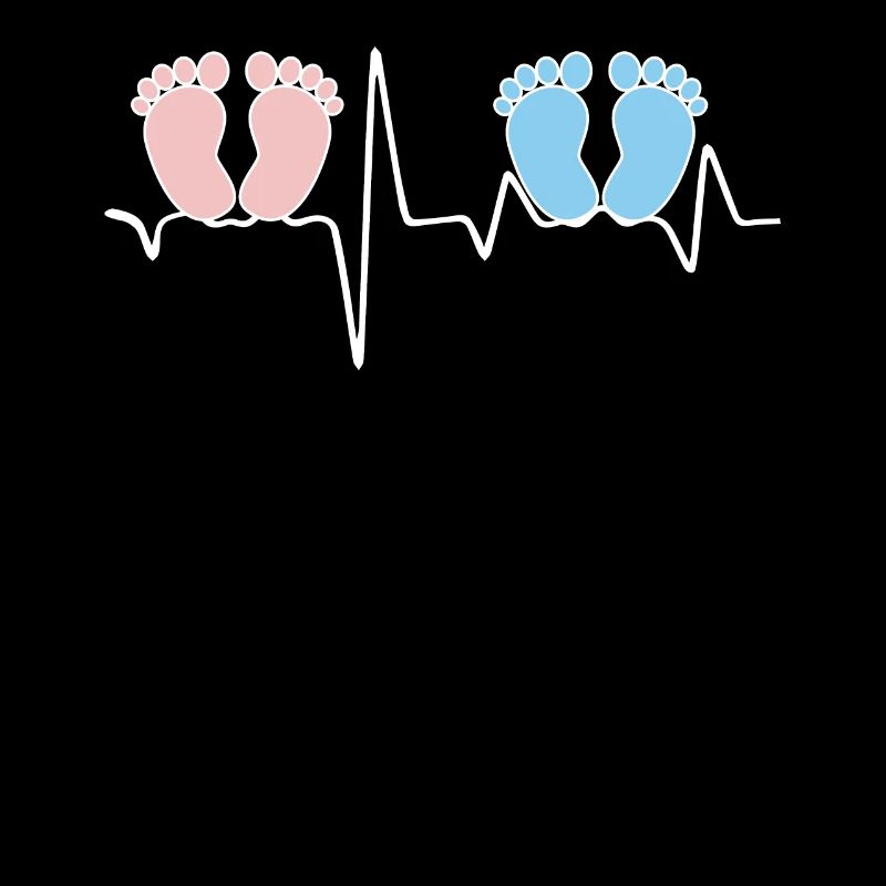 Herzschlag EKG Zwillingsmutter Zwillingsvater Tee