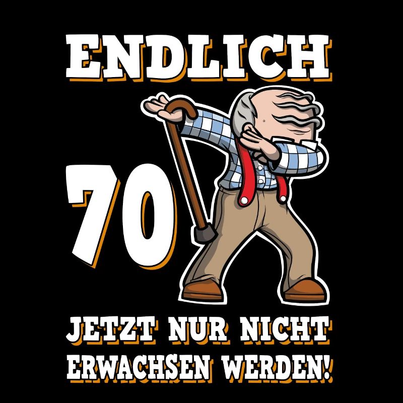 Endlich 70 Geburtstag Dabbing Opa Runder