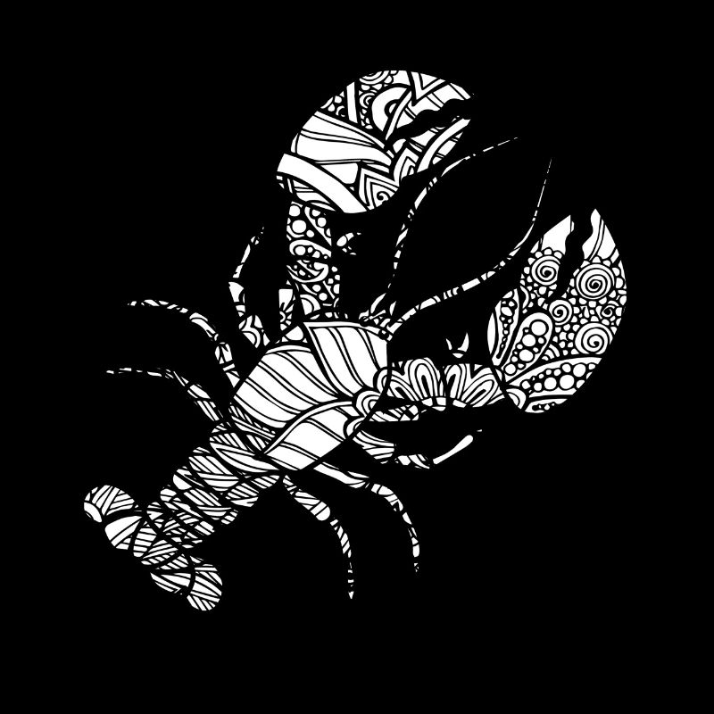 Lobster Lobster Floral Pattern