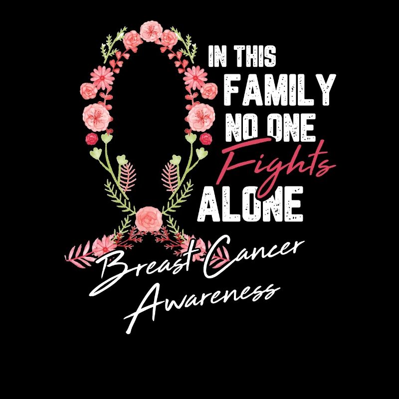 Breast Cancer Ribbon Flower Fight Chemo Gift
