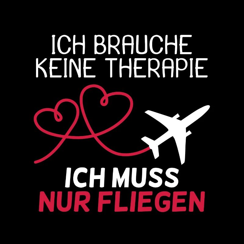 Pilot Therapie Spruch Flugzeug Geschenk