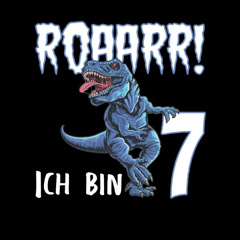7. Geburtstag 7 Jahre Dino Saurier Dinosaurier