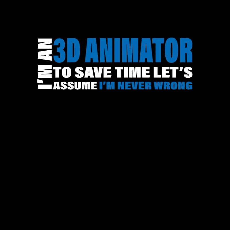 Witziges Statement Für Stolze 3D-Animatoren
