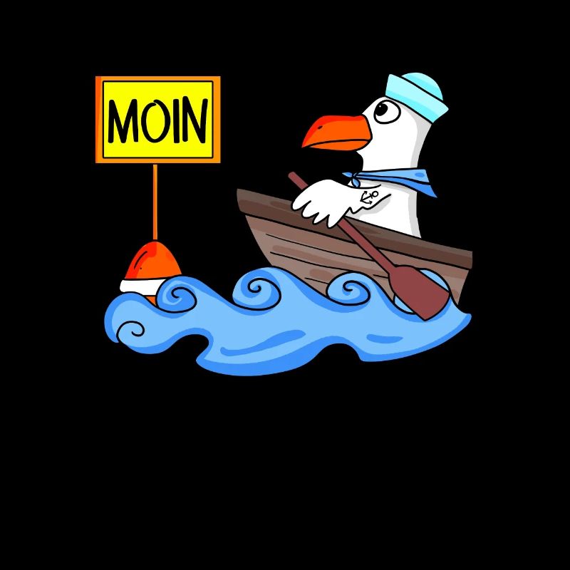 Moin Seemann Möwe Seemöwe Boot