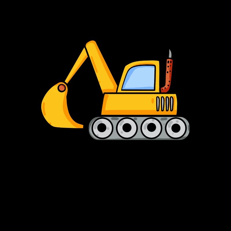 Excavator construction site vehicle
