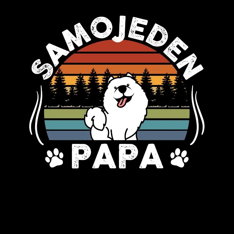 Samojede Samojeden Papa Samojedenhunde Geschenk