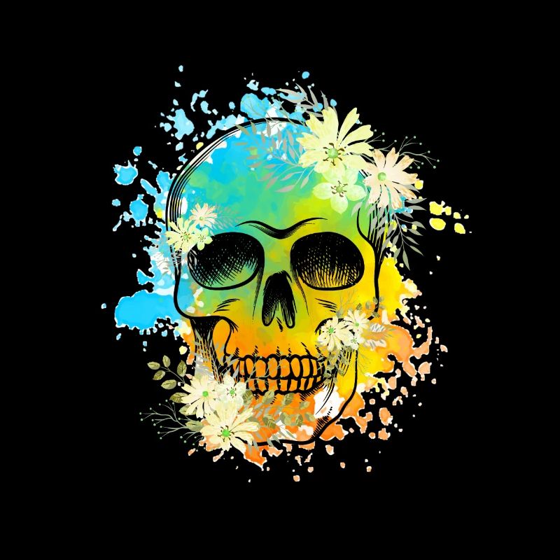 Skull Blumen