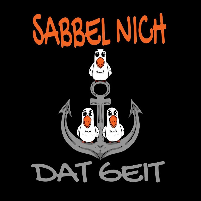 Anker mit Möwen Sabbel Nich Dat Geit