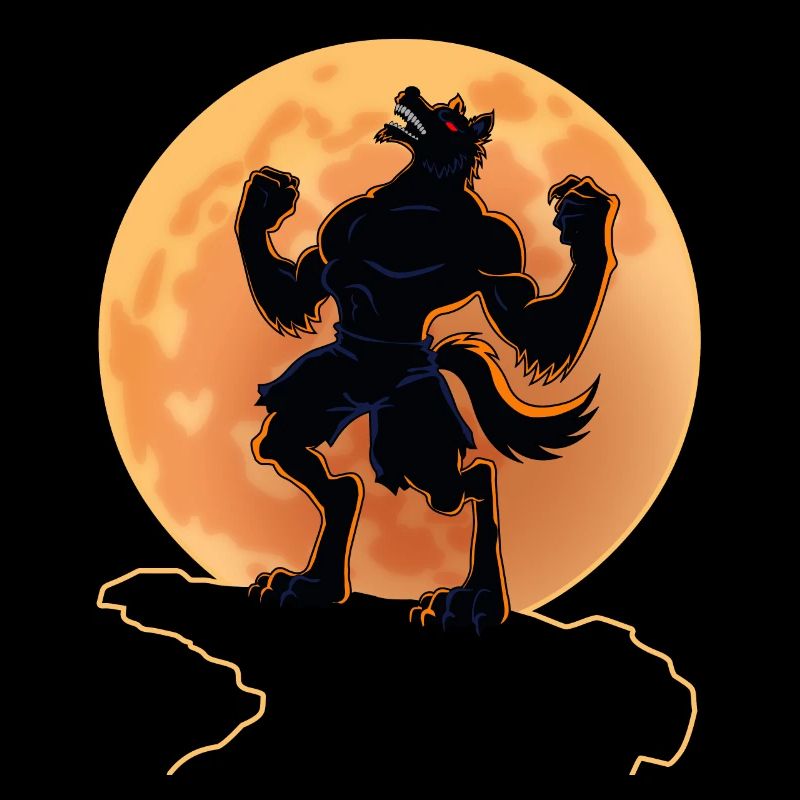 Dunkle Werwolf, Vollmond - Halloween beängstigend Geschenk