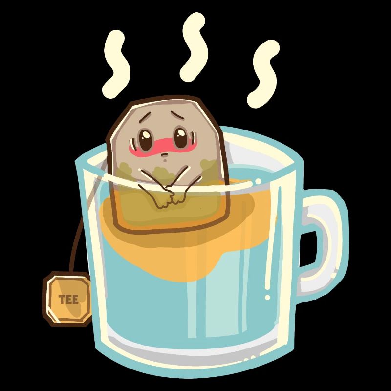 Beschämter Teebeutel