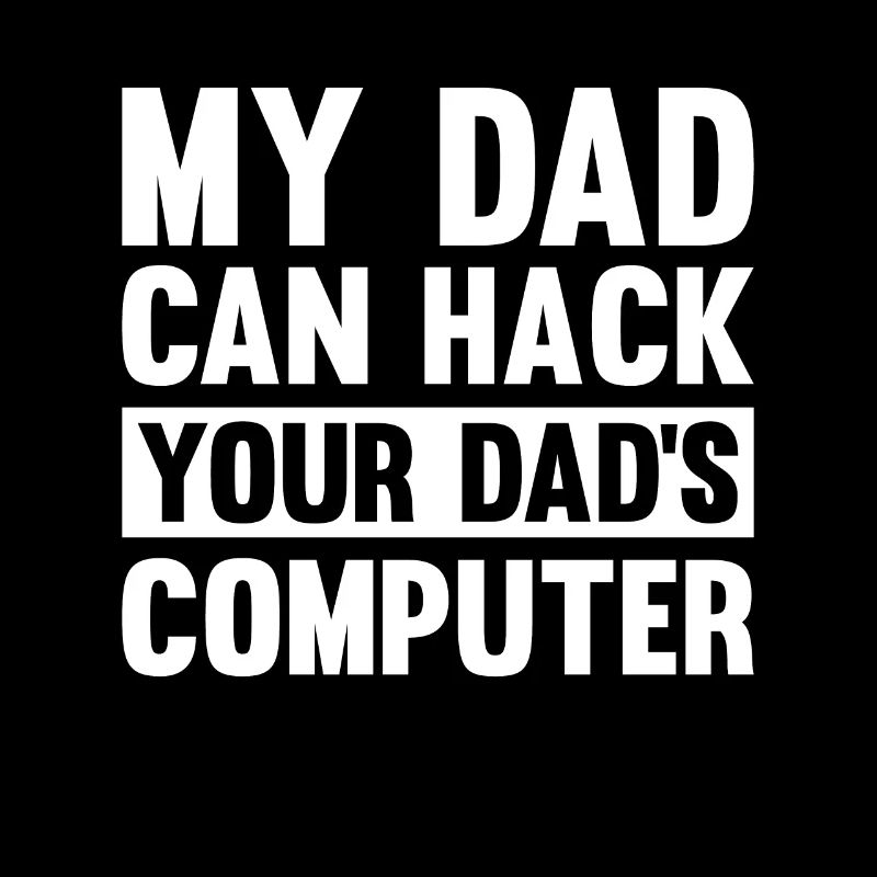 Hacker Code Ordinateur papa Sort cadeau