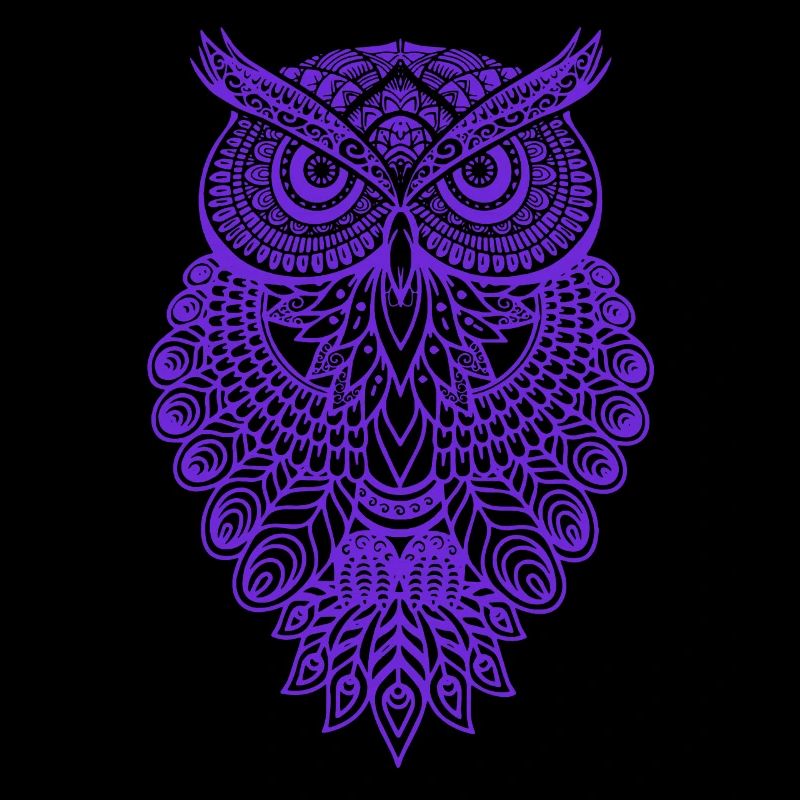 Owl Graphic Graphic Art Gift Mandala