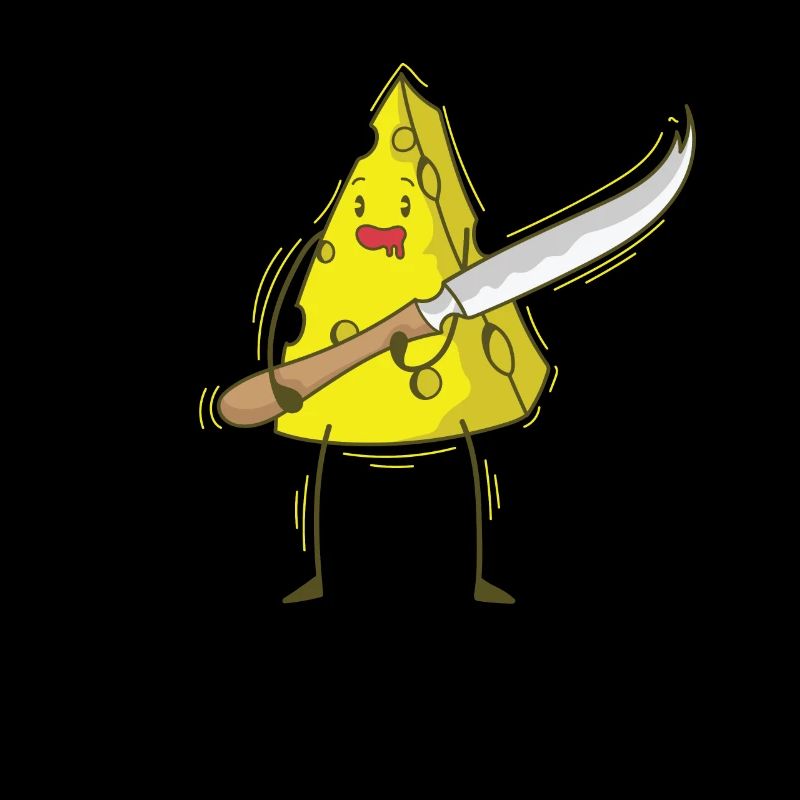 Morceaux de fromage avec couteaux à fromage