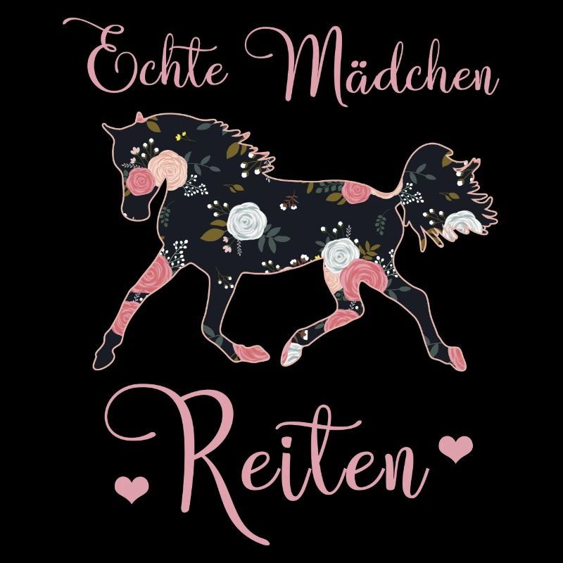 Echte Mädchen Reiten Pferde Geschenkidee
