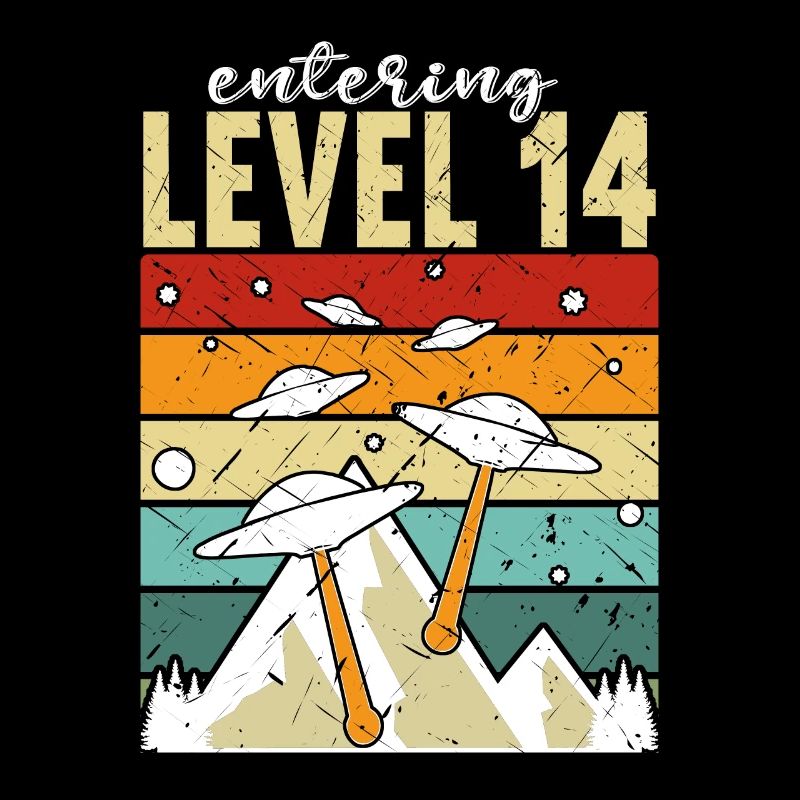 Level 14 Gaming Controller 14 anniversaire