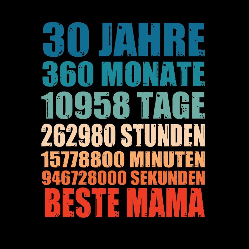 30 Jahre Beste Mama Monat Mutter Spruch Geschenk