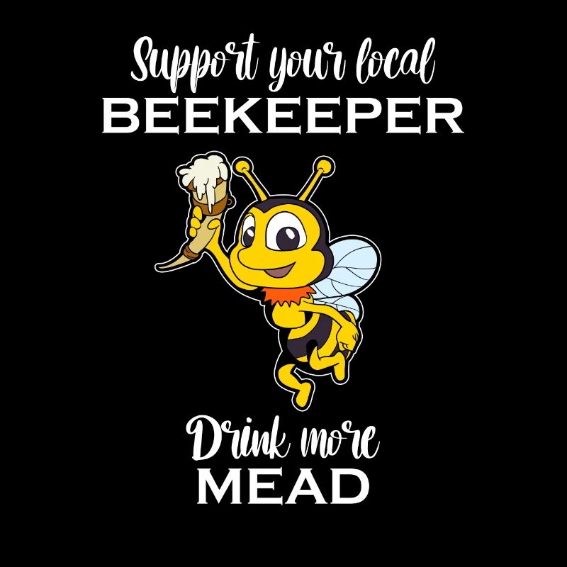 Boit plus de met - abeille avec corne à boire - Met