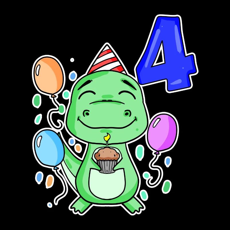 4 years old - Dinosaurs - 4th birthday gift