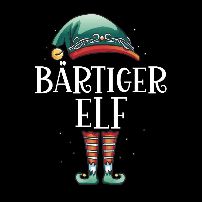 Weihnachten Partnerkostüm Bärtiger Elf Elfe Elfen