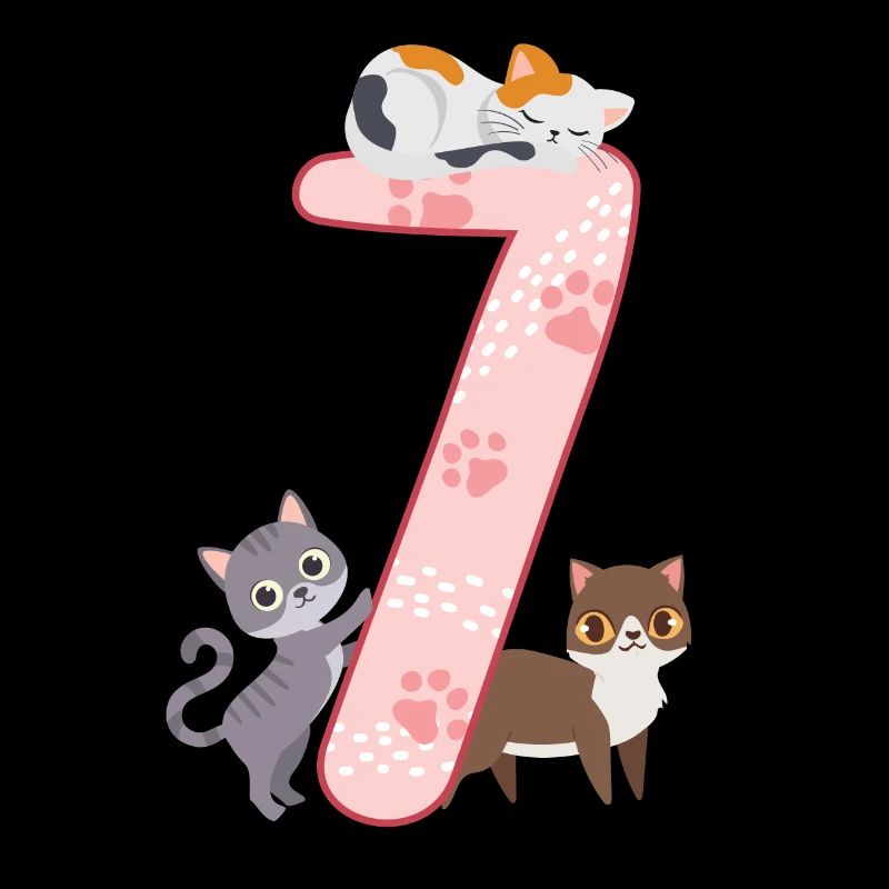 7. Geburtstag Mädchen Katze