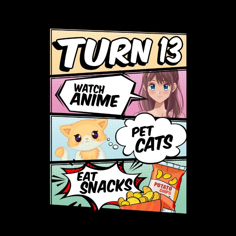 13. Geburtstag Anime Mädchen