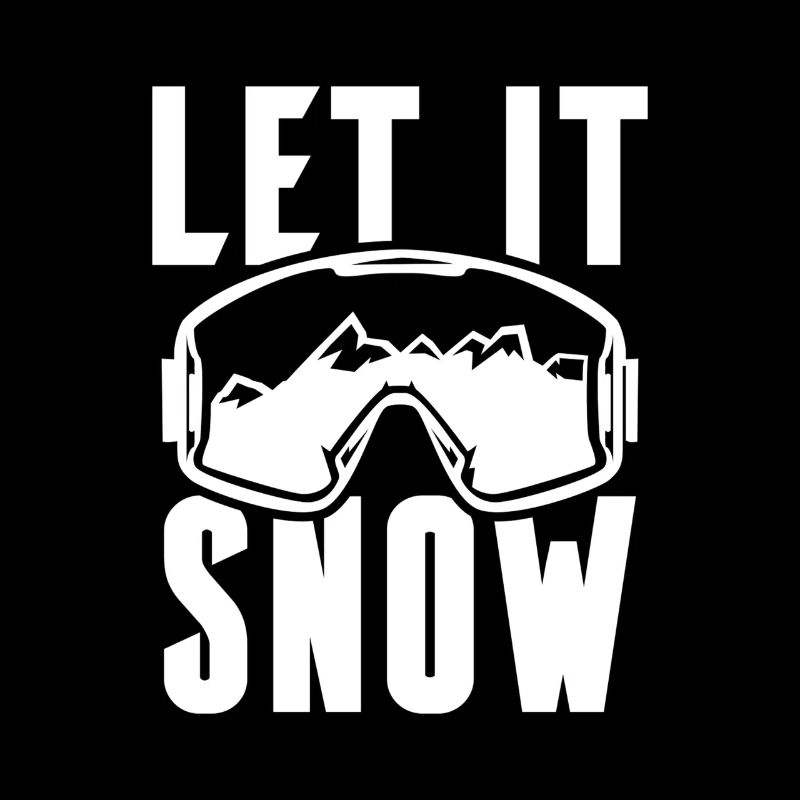 Let it Snow Winter Ski